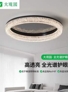 卧室吸顶灯意式极简轻奢led简约现代高级感房间客厅中山灯具686L