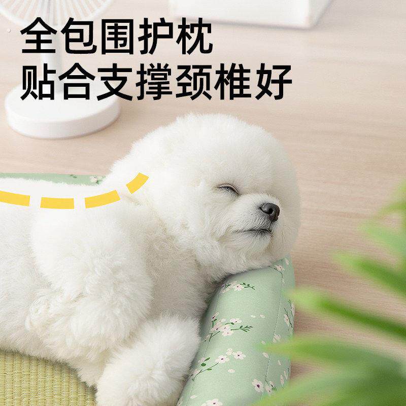 夏季狗窝夏日凉席猫窝垫子夏天宠物狗狗睡觉睡垫小型犬四季通用