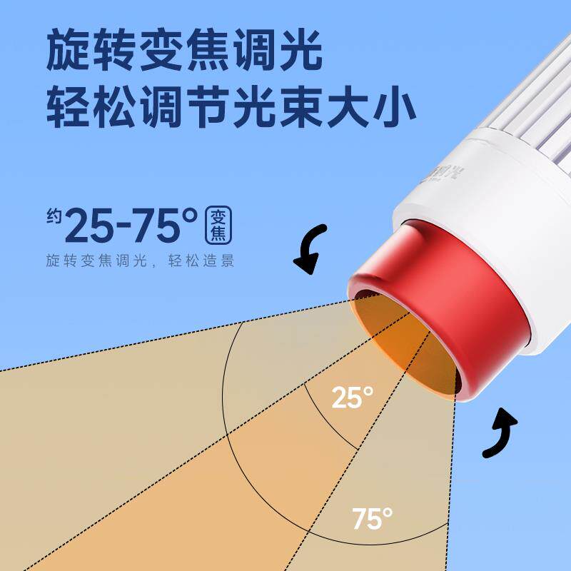 新款水族时光鱼缸射灯变焦南美原生溪流led氛围灯智控植物补包邮