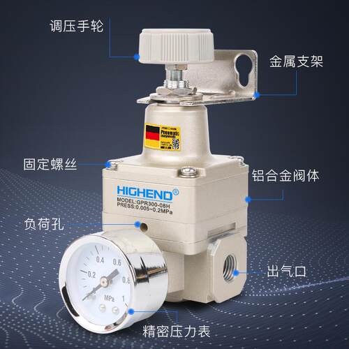 新款海恩德精密调压阀GPR300-08/L/M/H高精度数显减压阀空压包邮