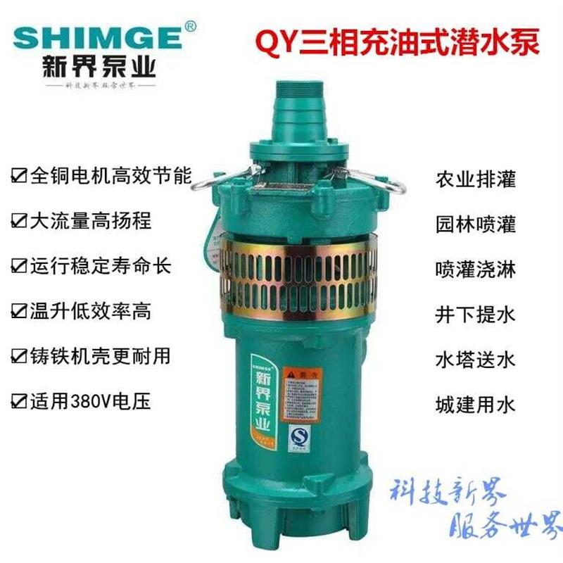 新款泵业 QY65-10-3L3 充油式潜水泵/油浸泵/潜水电泵大包邮