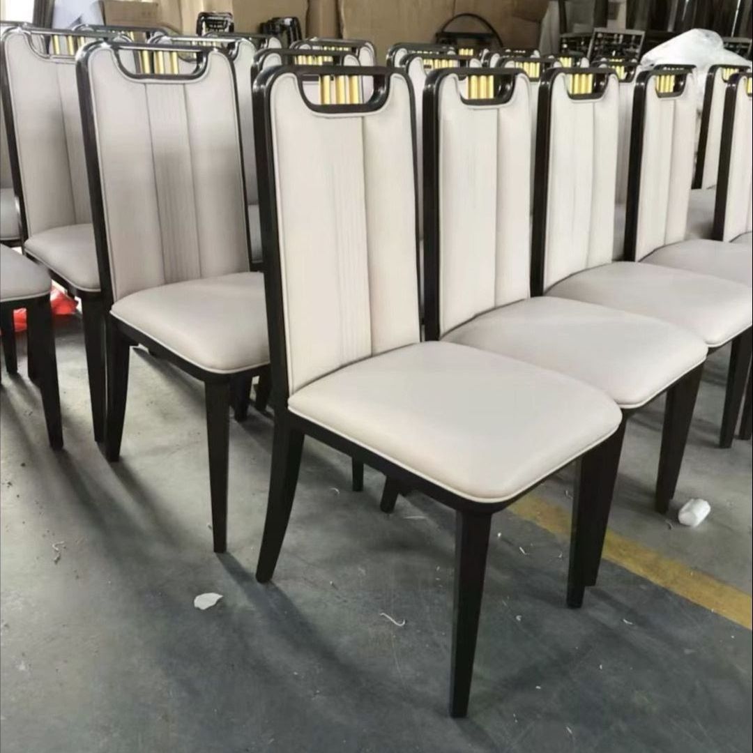 批发酒店新中式餐椅 酒店包厢宴会椅子 餐会厅金属椅子 铁椅批发