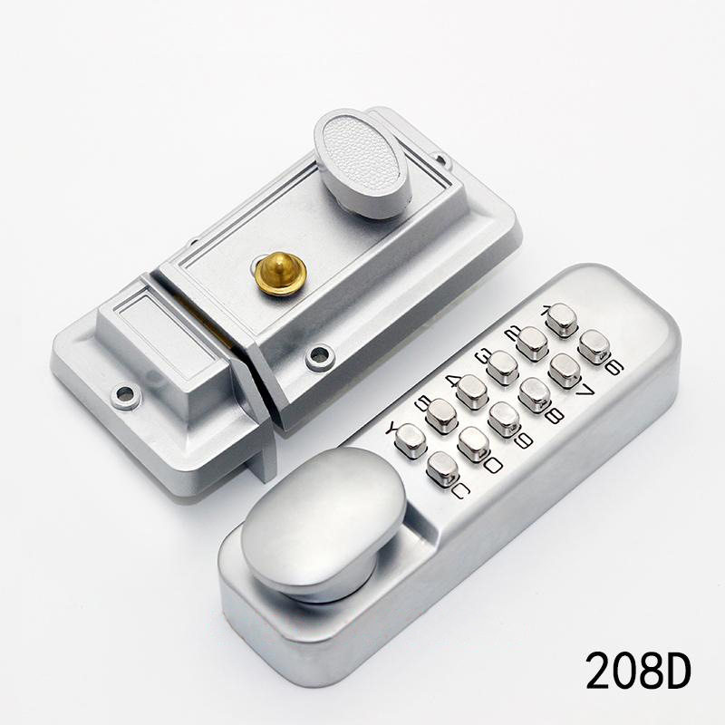 全机械密码锁 铁门防盗门锁 木门锁办公门锁 牛头锁 密码锁钥两用