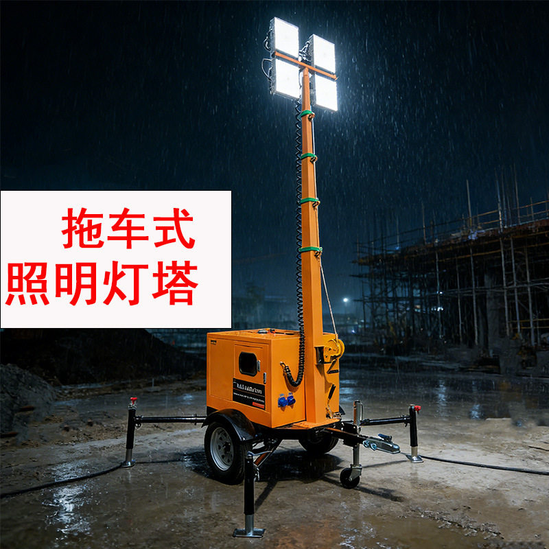 7/9米手摇升降LED灯车5KW