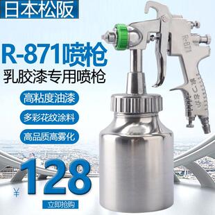 进口松阪R-871高压喷漆枪 高浓度油漆喷枪 石头漆喷枪 乳胶漆喷枪