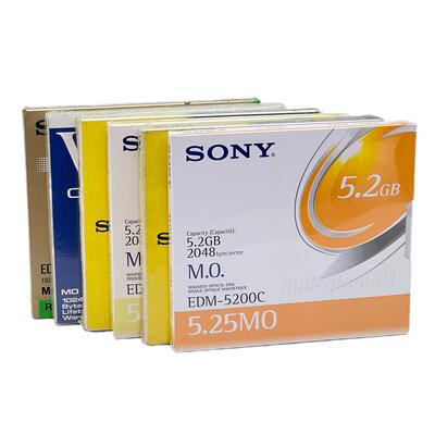 正品Sony/索尼 威宝MO 5.25英寸空白磁光盘5.2GB 2.6GB 650MB单张