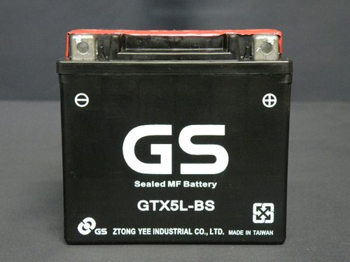 现货进口GS GTX5L-BS 12V4AH摩托车 机车专用启动型免维护蓄电池