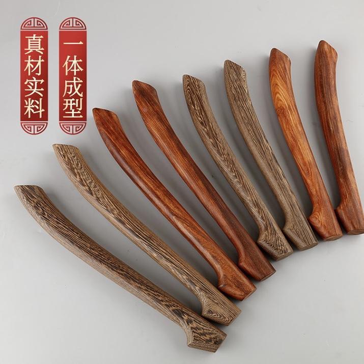 龙舟鼓槌刀型大鼓鼓棒弯鼓槌实木中国战鼓鸡翅木鼓锤鼓防滑打鼓棒