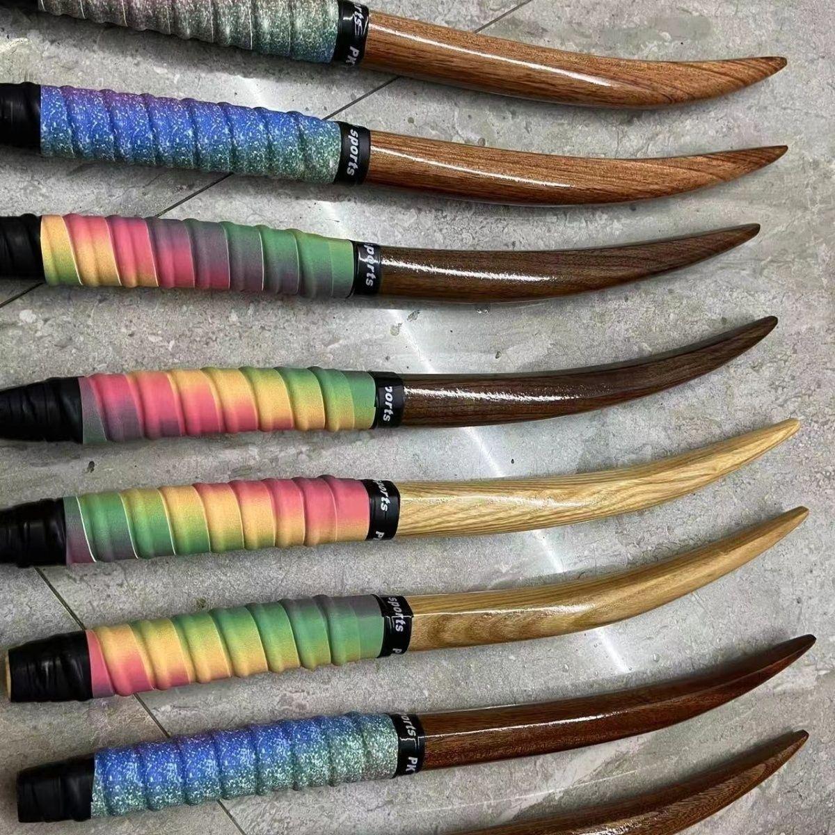 龙舟专用鼓棒实木月牙鼓槌硬木鼓棒加粗端午比赛重力防滑龙船鼓棒