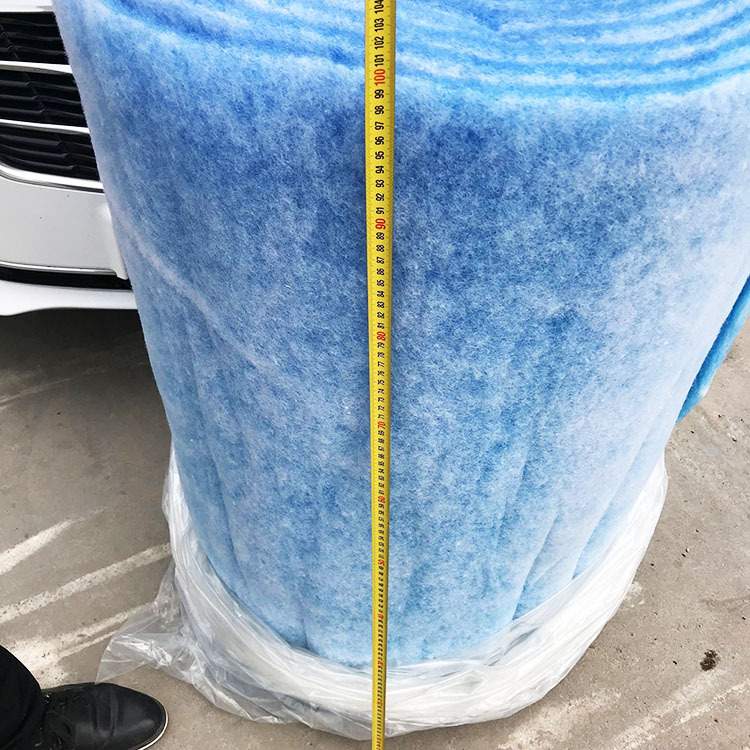 大帅汽车烤漆房进风过滤棉 喷漆房风口棉 初效除尘封口棉蓝色10米