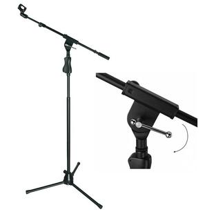 麦克风三脚落地支架演出舞台可升降高低电容麦克风话筒斜杆支架