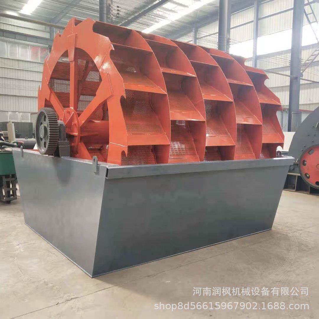 砂石场细沙分离机海沙河沙轮式洗砂机移动泥沙分离洗砂机