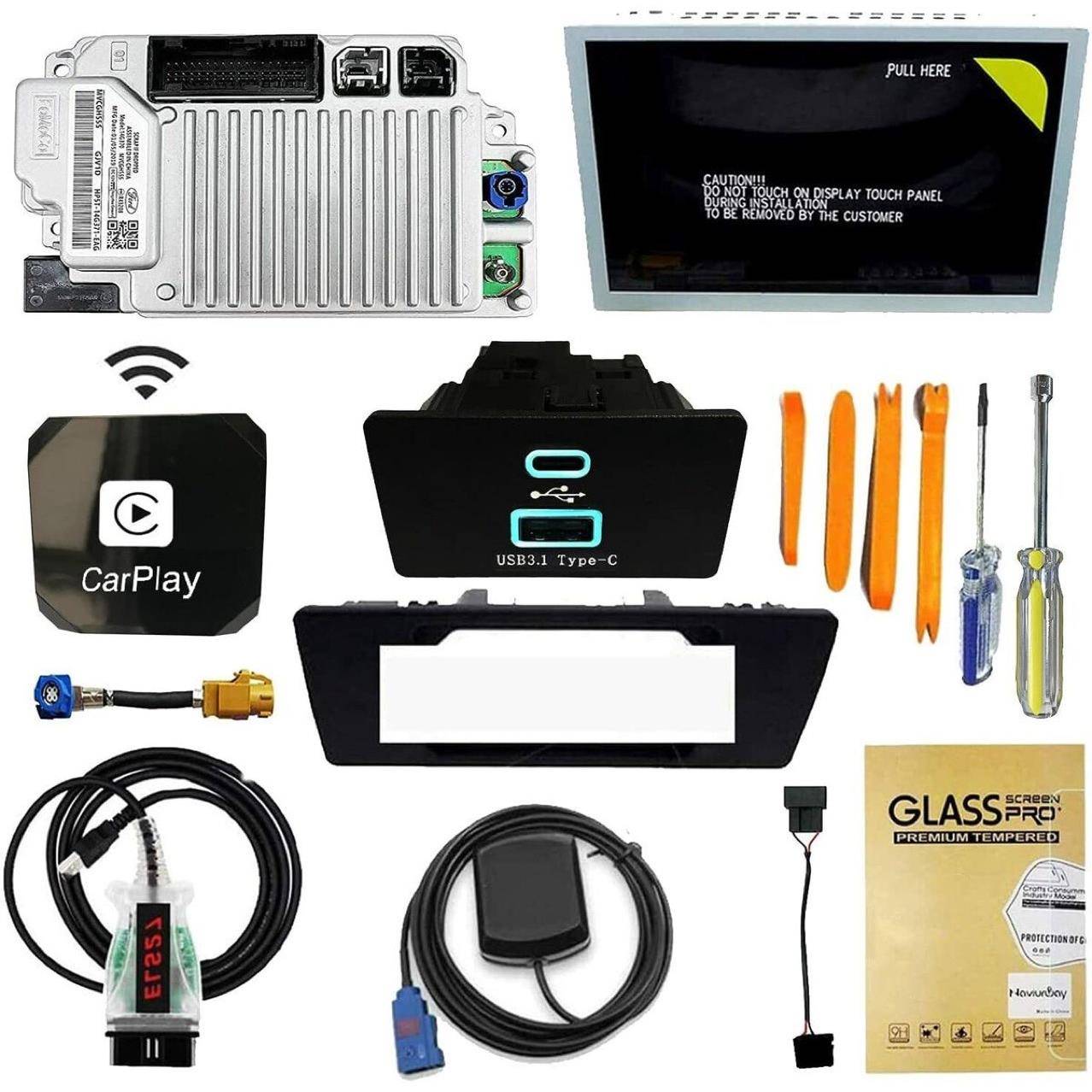 SYNC2toSYNC3适用于原厂福特林肯升级套件Carplay-32GB