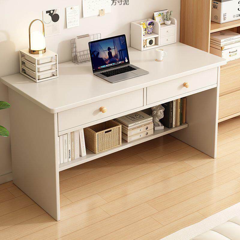 梳妆台书桌一体奶油风化妆桌卧室现代简约家用床头桌子化妆小桌子