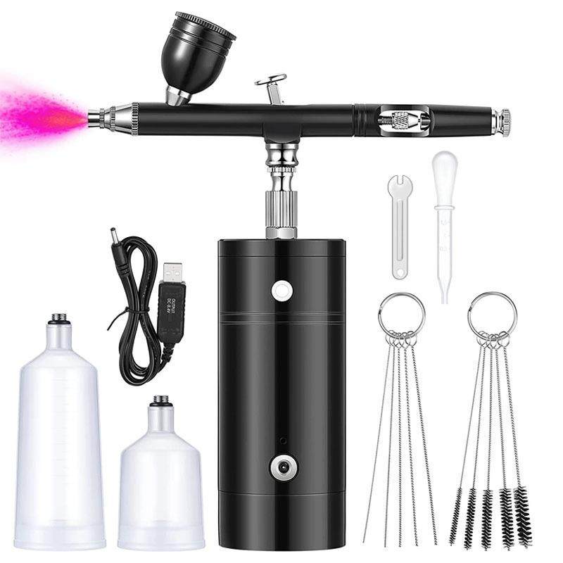 eaby热销自动停启充电式电动小喷笔气泵套装模型喷漆上色