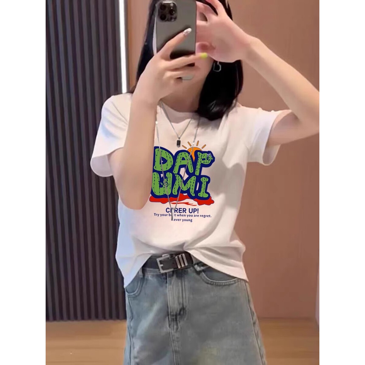 韩国纯棉短袖T恤女2025夏春新款时尚字母印花圆领白色上衣潮欧货