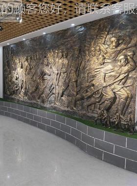 厂家人物山学风景校园水校广制玻璃钢黄铜紫铜铸铜锻铜浮雕