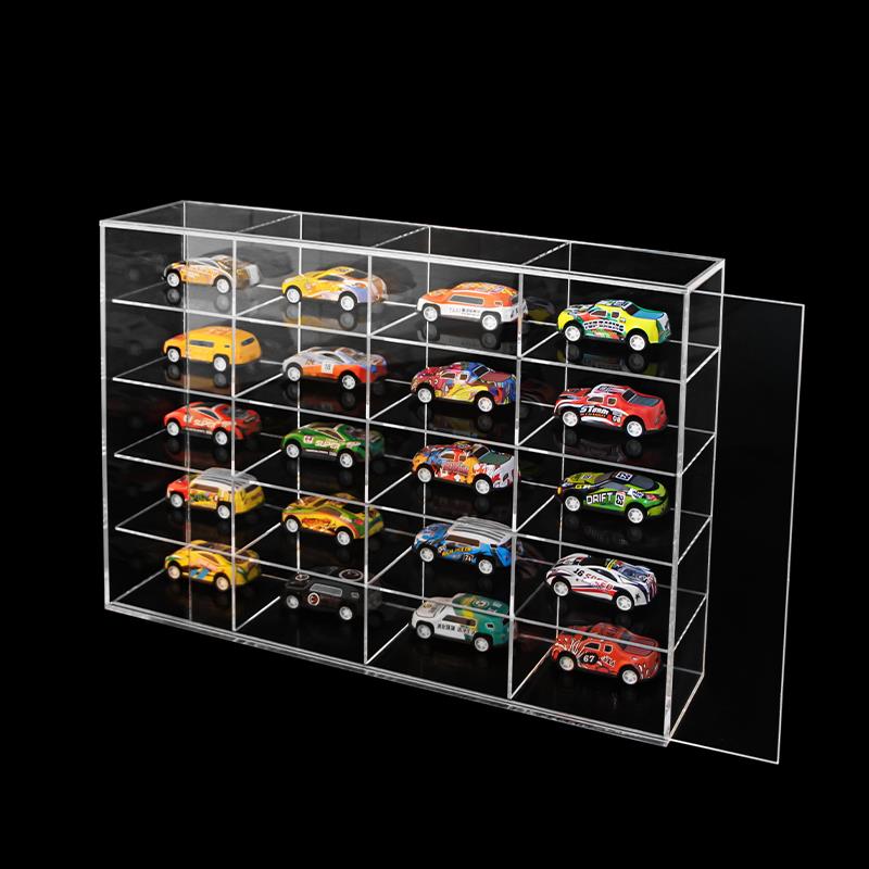 亚克力柜子多功能164儿童创意风火轮合金车盒防尘透明收纳展示架
