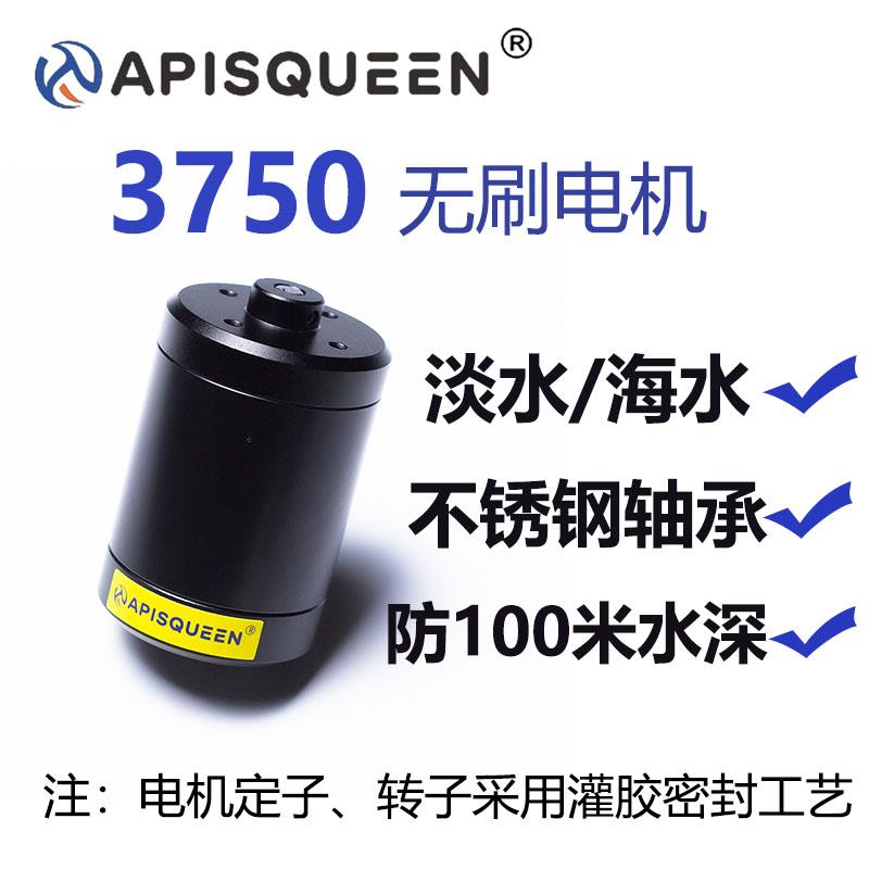 APISQUEEN 3750水下防水防腐蚀无刷电机马达用于水下机器人推进器