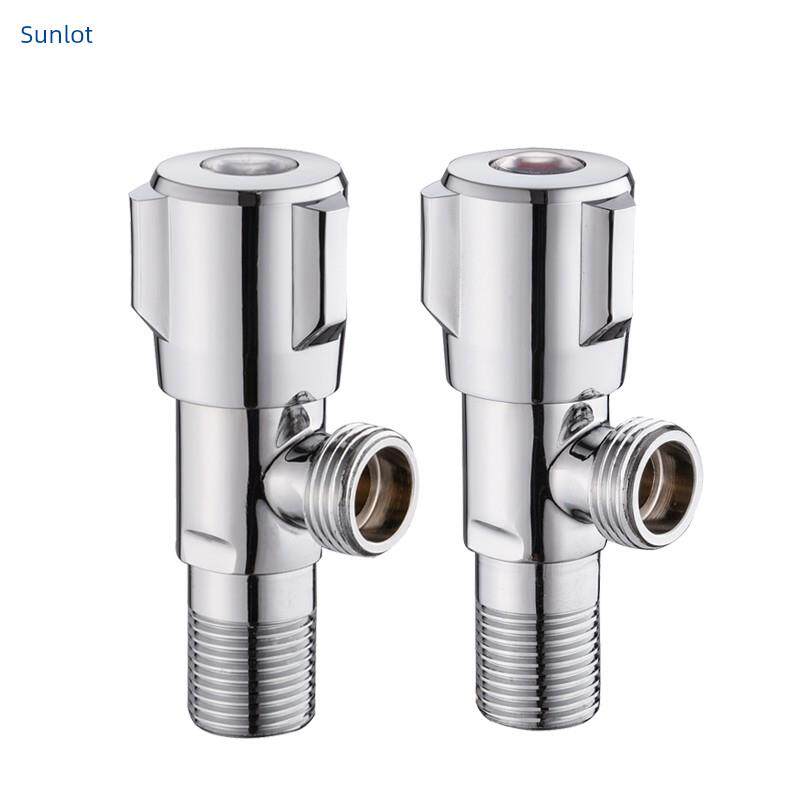 神绿达角阀全铜三角阀八字阀冷热水阀马桶开关镀铬水截止阀18896