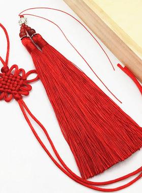 中国结挂饰红色小号方胜结半成品流苏汽车挂件饰diy手工材料流苏