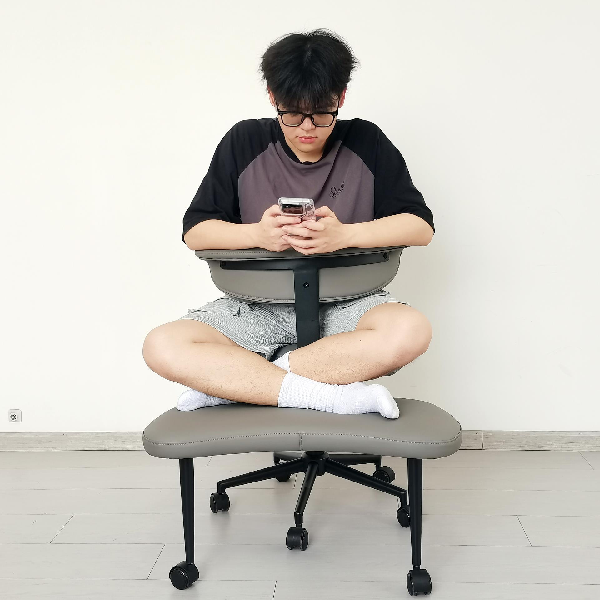 盘腿椅猴凳网红蹲椅懒人办公学习宿舍瑜伽冥想椅打坐椅带扶手舒服