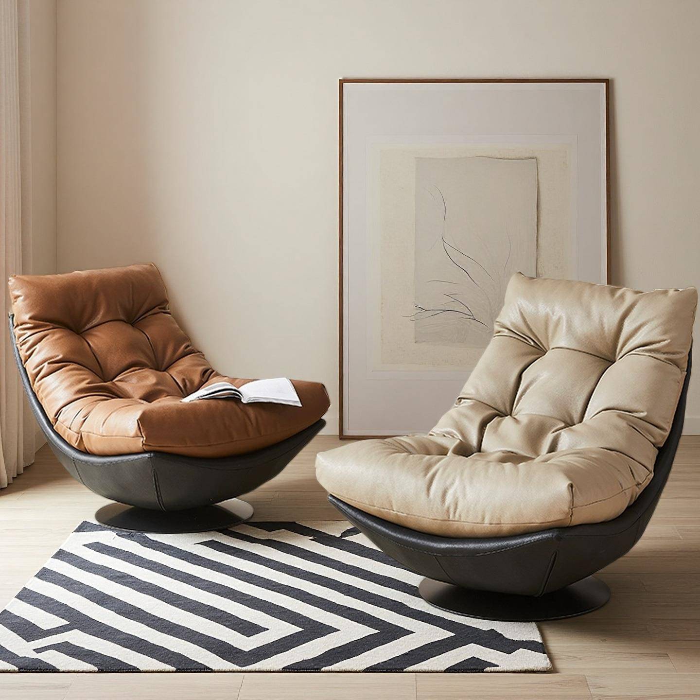 可躺可睡单人沙发人类狗窝旋转椅子客厅阳台酒店窝窝躺椅懒人沙发