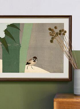 神al202403坂雪佳轻奢新中式客厅装饰画简约日式画日料壁店店民挂