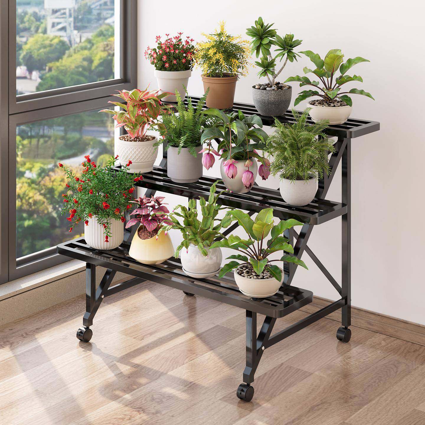 阳台花架客厅置物架落地式架阶梯ADW式多花盆架铁艺移动多可层肉,纺织面料/辅料/配套,纺织机械配件,淘宝优惠券,粉丝福利购,淘宝优惠卷