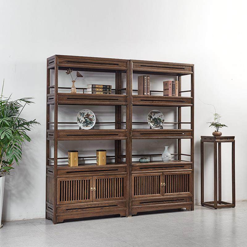 新中式件实陈书架博古架木多宝阁0摆置物架展示柜列柜书房书柜书,住宅家具,书架,淘宝优惠券,粉丝福利购,淘宝优惠卷