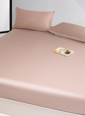 高端进口精天丝床笠纯垫色凉感冰丝2加厚TTN床套床罩1.5/1.兰8/m