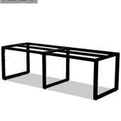 铁艺腿支架大理石岩金板餐桌底座办公桌茶电脑书桌子几属支PBC桌