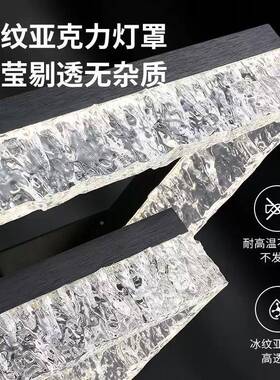 客厅主灯022年5款现代NDY极简大气护眼意式轻奢新冰裂纹感大厅灯