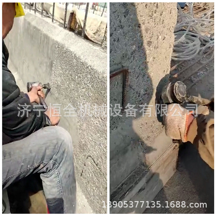 快速混凝土桥梁柱手持凿毛机