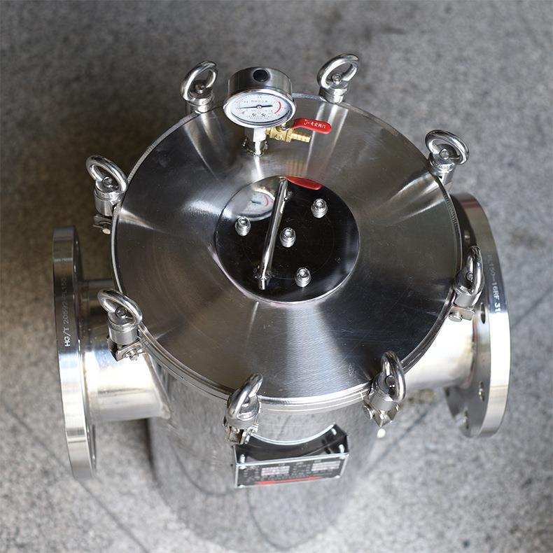 不锈钢篮式磁性过滤器锂电除铁除锈篮式过滤器管道过滤器/