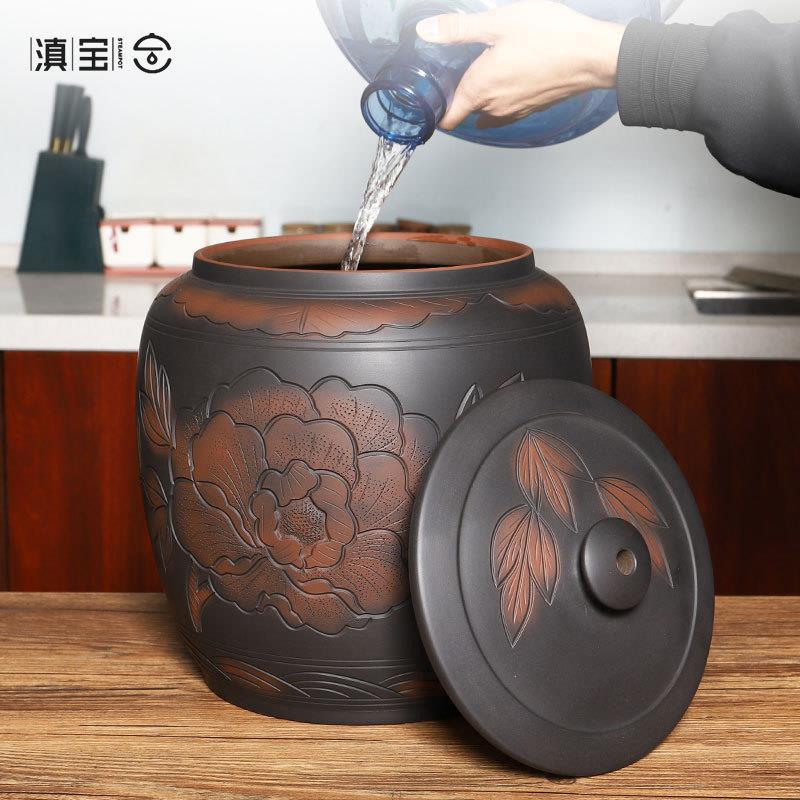 缸陶瓷水净水罐纯水中式茶桌蓄水桶桶储水用泡茶老式饮水抽868水