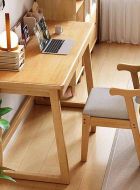 桌全木家用书长实桌4510257717cm60简易电脑桌小户型办公学习桌卧
