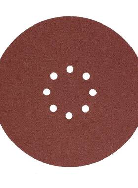 WMI圆形砂绒纸植砂纸片自粘圆盘纸拉绒砂片9寸8孔墙面打抛光沙磨