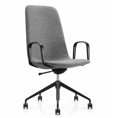布办公电脑员工移升降扶AJX手椅动时尚高背管椅商务主会议洽谈面