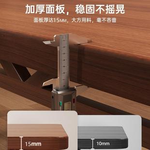 仿实木餐桌家用桌椅组合客厅小户型长方形桌子北欧简约饭桌 新中式