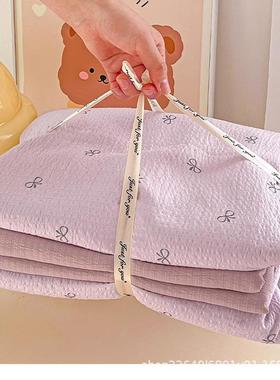 四季棉简约mp四纯件全棉2025款床上用品床套单被套被罩宿新舍三件