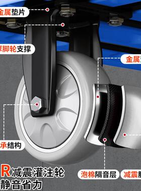 超强承RYP重静音货板小推车搬轻便携手拉车拉运平车物流厂家轻便