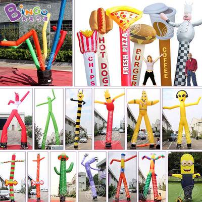Bing人o果充气开HIV招手指路兵空中彩色卡通小丑舞星充气广告业气