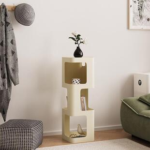 奶油风书架落书地置物架客厅创意铁艺小子儿本SKF收纳童柜架卧室