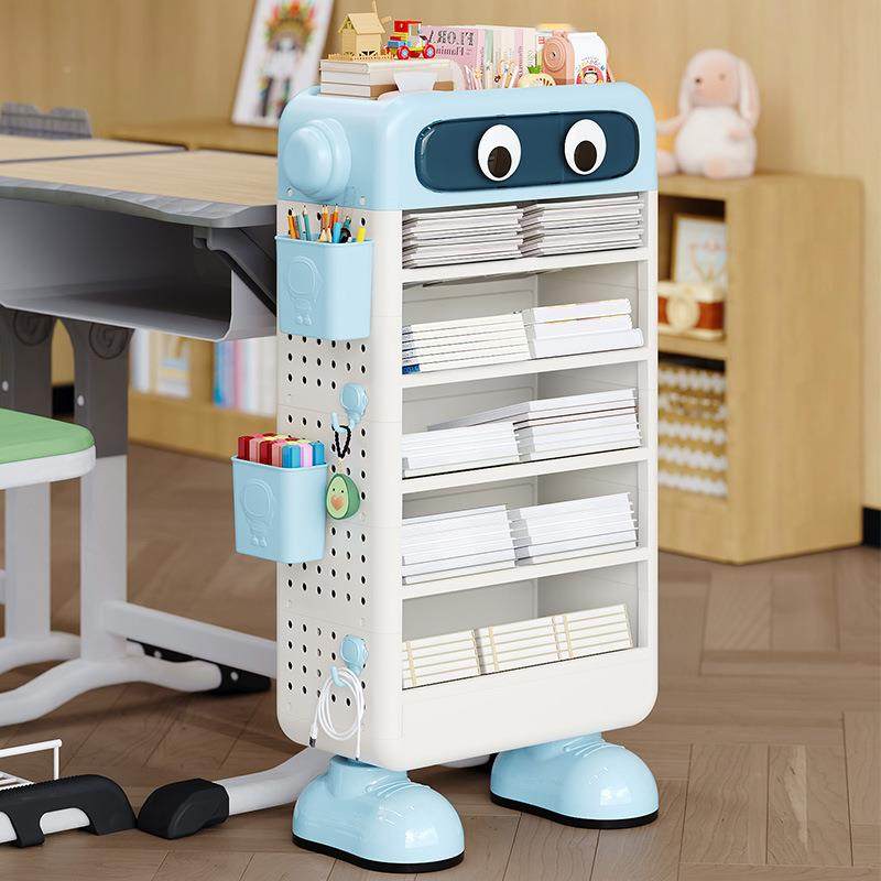 家用儿书架多层教室桌边书包置能物架落地式学生多童5019功本课整,收纳整理,书桌收纳置物架,淘宝优惠券,粉丝福利购,淘宝优惠卷