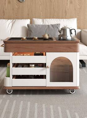 移动实木茶几泡一体客厅边柜家茶用阳台水发F99TTJ9S壶桌茶茶台茶