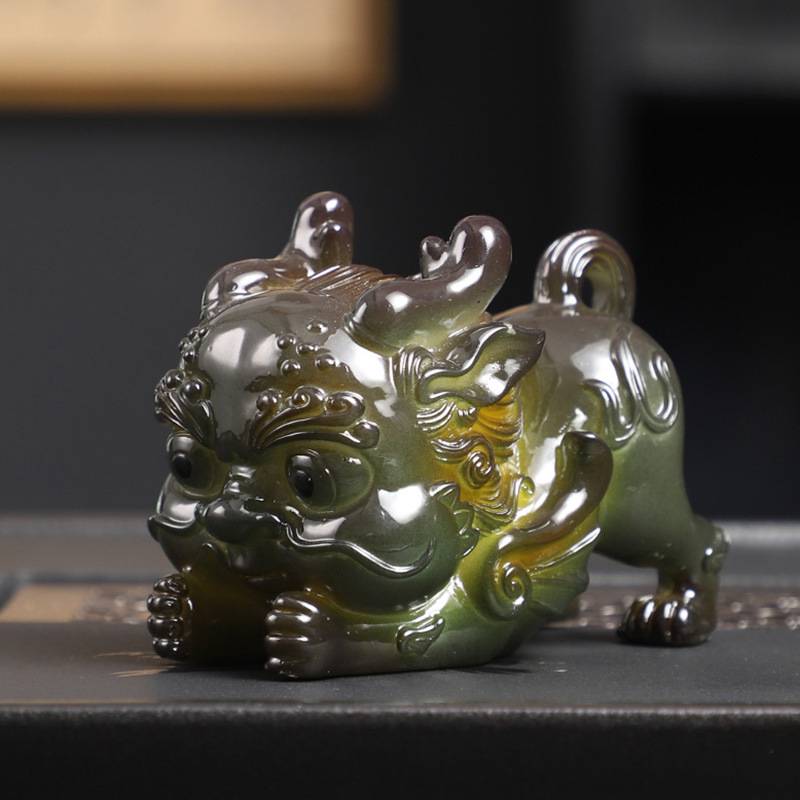 茶宠摆件招财萌宠貔貅 茶桌茶盘茶台茶具配件变色茶玩可养