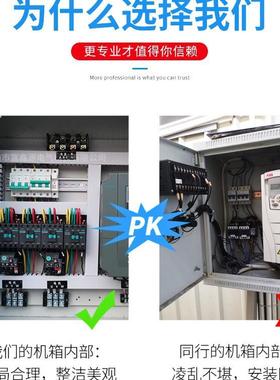 PLC水处理控制柜泵恒压供水控工制动11力箱自水动化控成套污配电