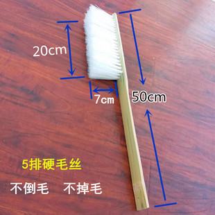 长柄硬毛刷子尼龙丝工业纺织车床机械清洁刷子加密硬丝刷空调刷子