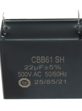 1PC New Arrival CBB61 SH 22uF MFD 500V AC 5060Hz E22607 Ge